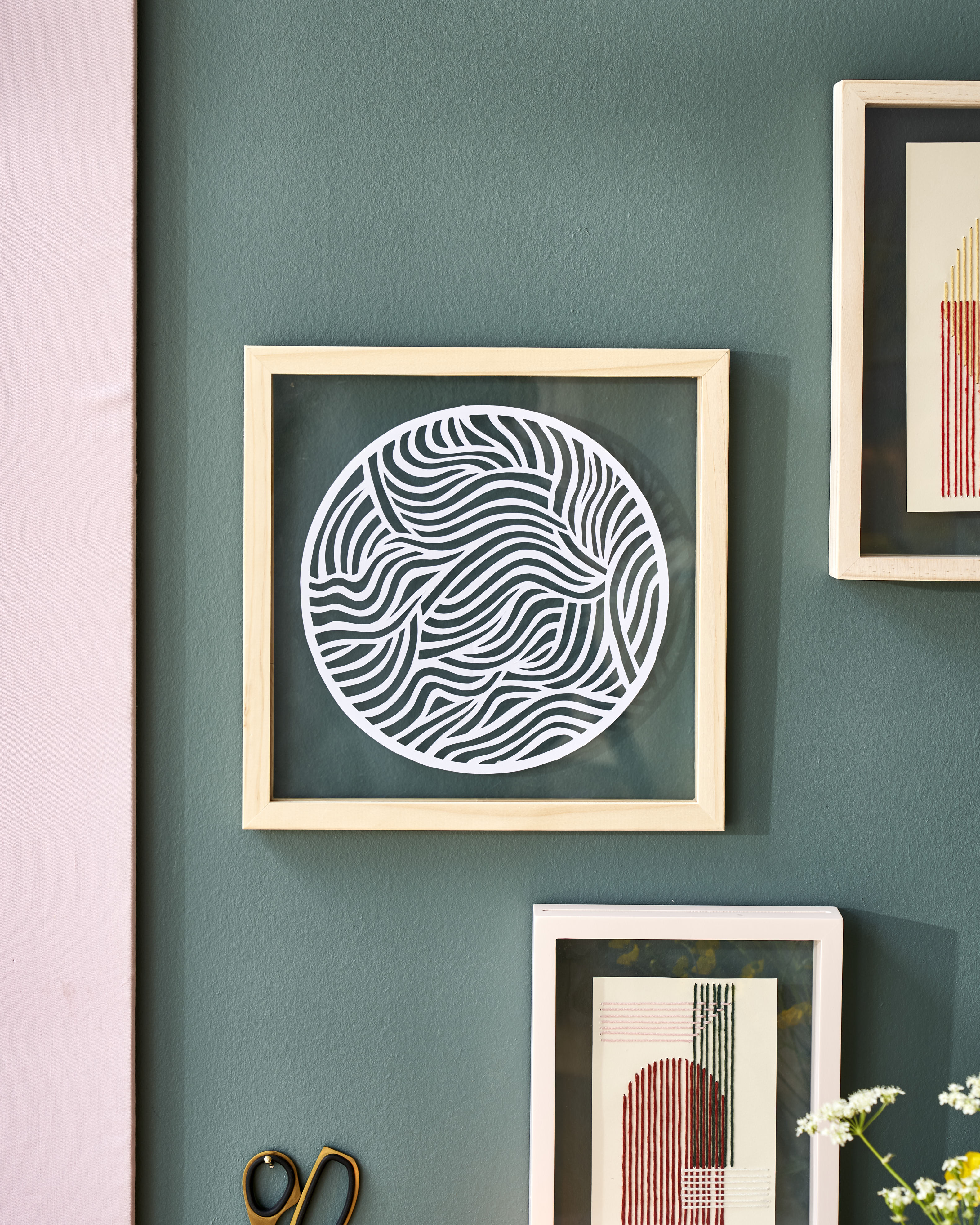 Linocut birds