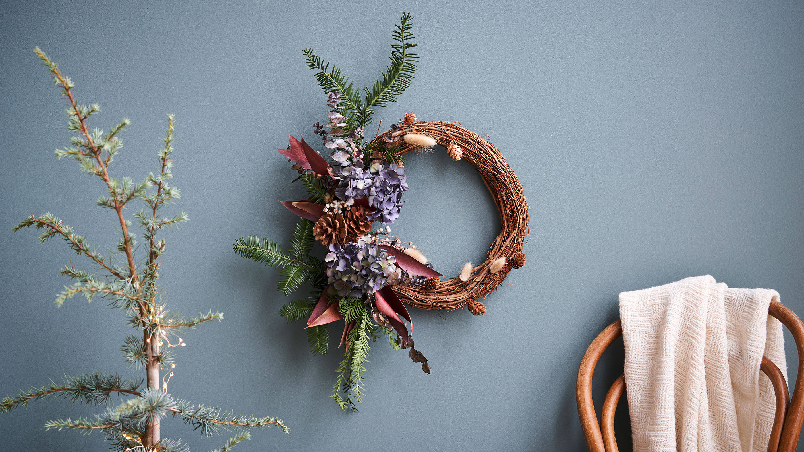 Livlig julekrans hortensia | DIY-projekter | Søstrene Grene