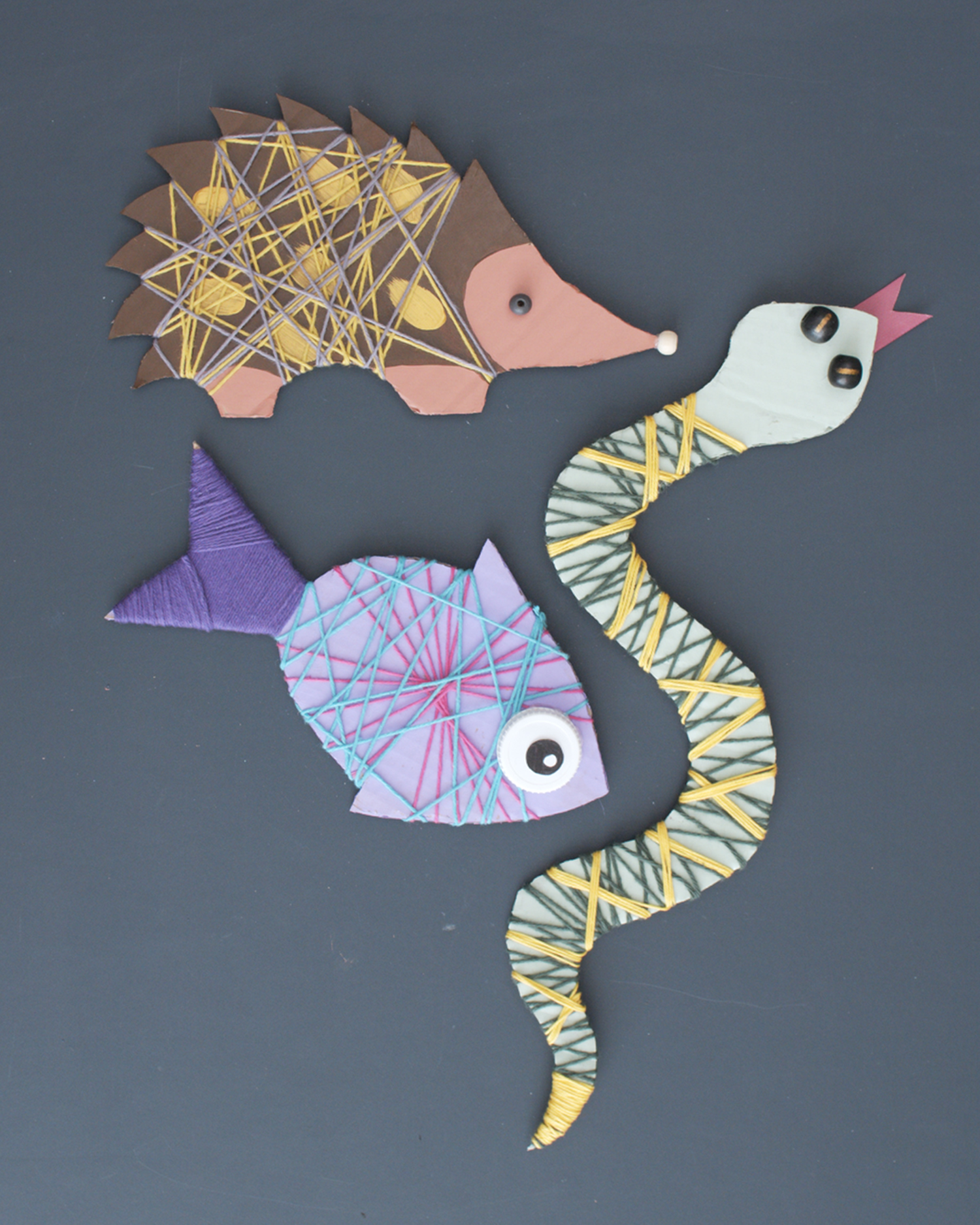 Linocut birds