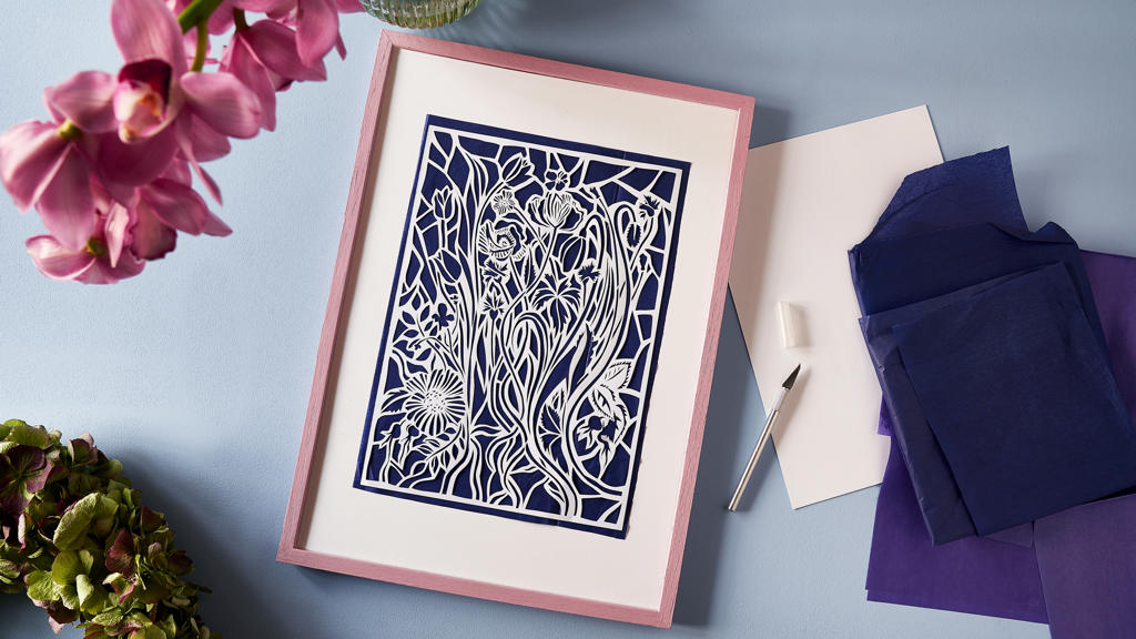 Linocut birds