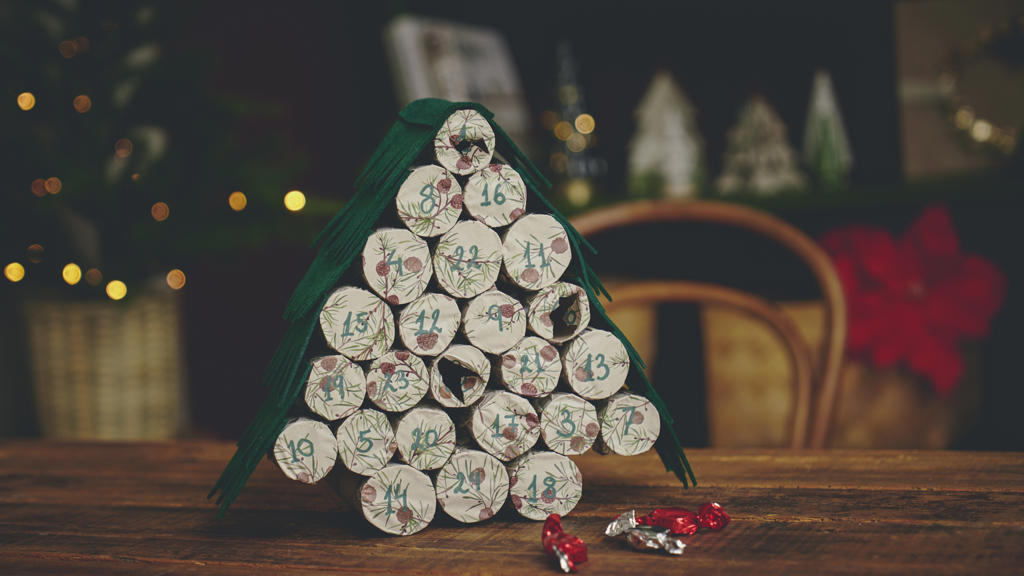 Calendrier de l’Avent en rouleaux de papier toilette | Projets de