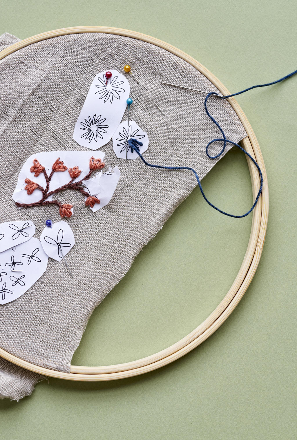 Broderi P Duk L r Dig 4 Enkla Stygn S strene Grene broderi-p-duk-l-r-dig-4-enkla-stygn-s-strene-grene