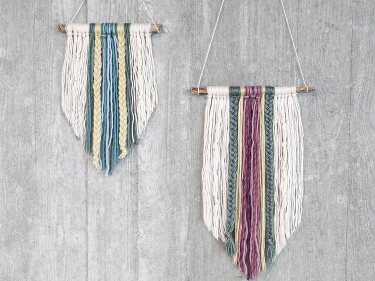 Wall art with yarn DIYprojects Søstrene Grene