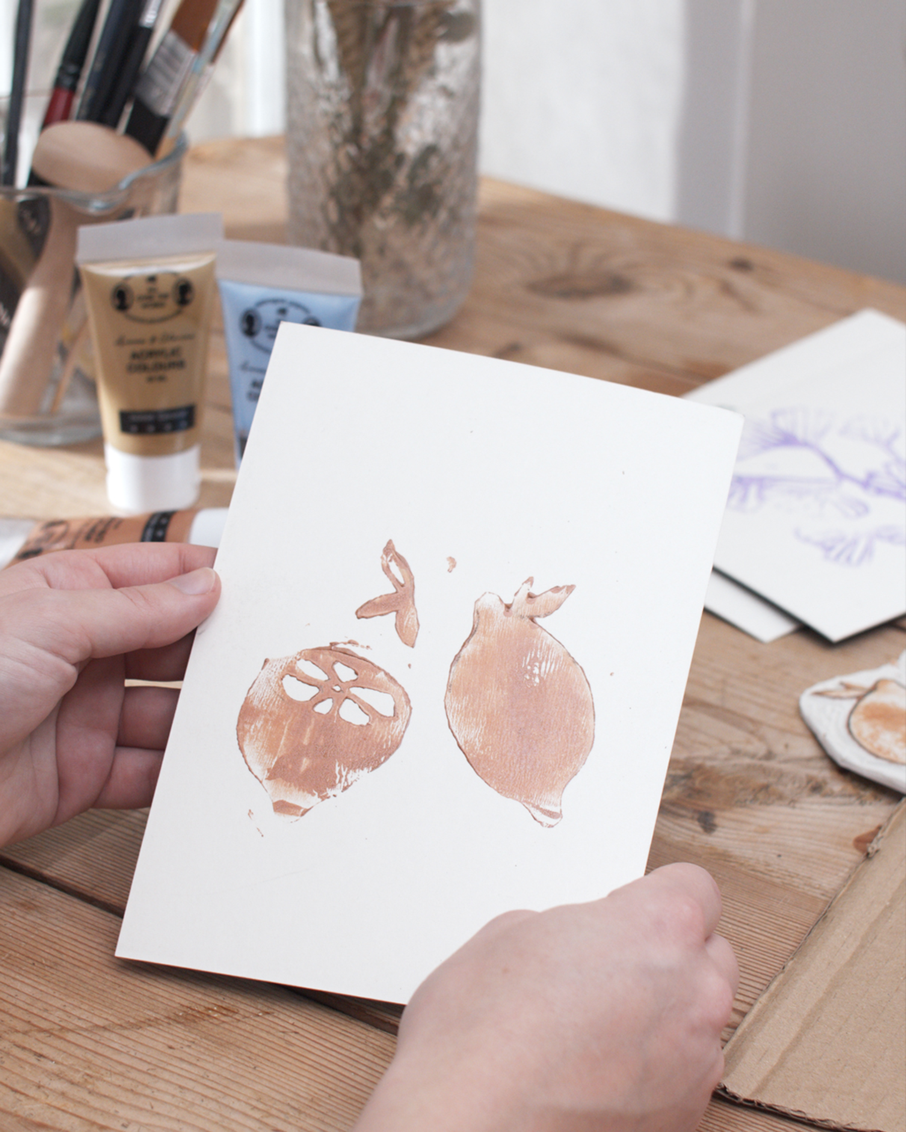 Linocut birds