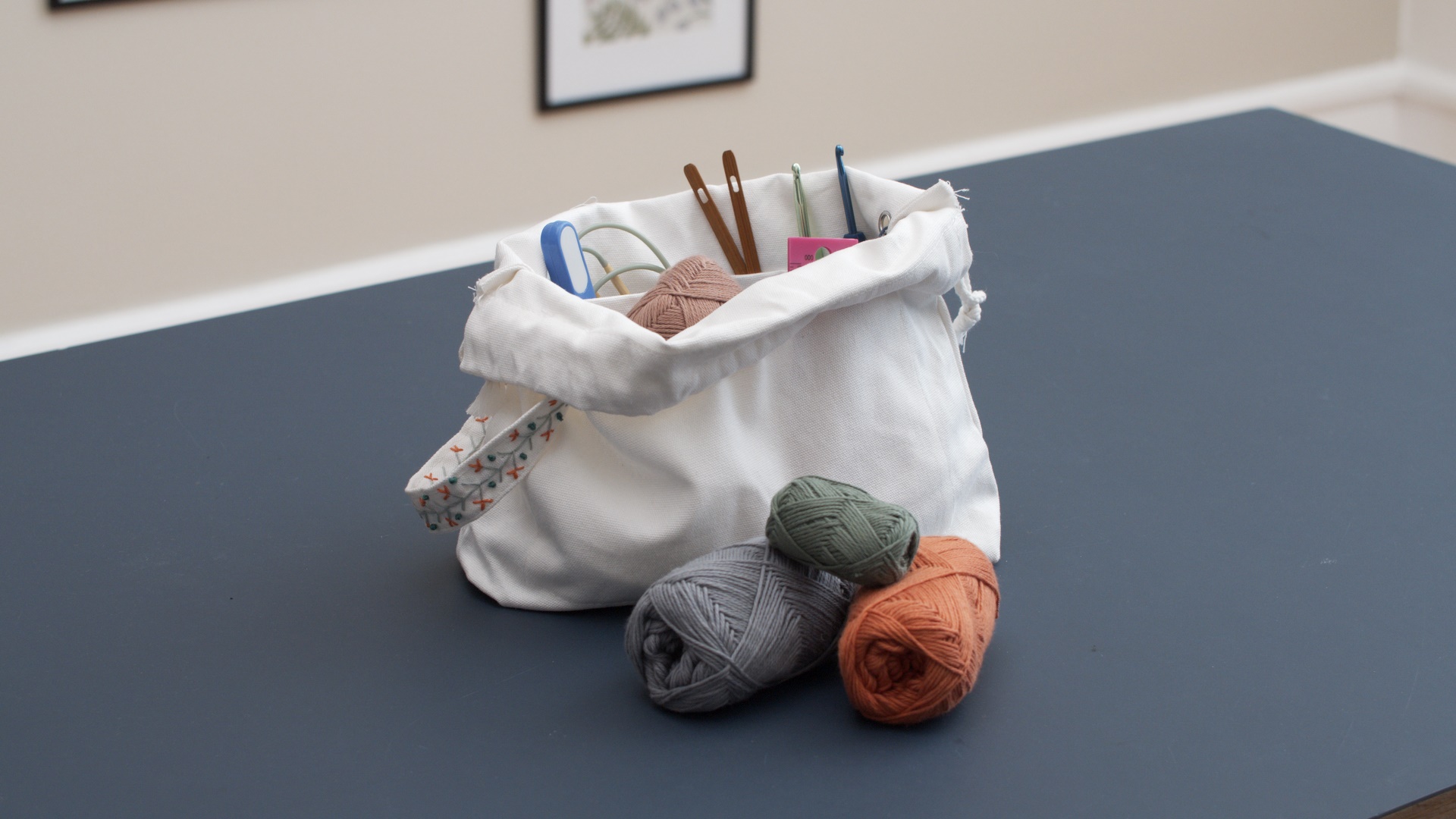 solid Fremmed krigerisk Personlig og praktisk taske til strikketøj og hækleprojekter |  DIY-projekter | Søstrene Grene