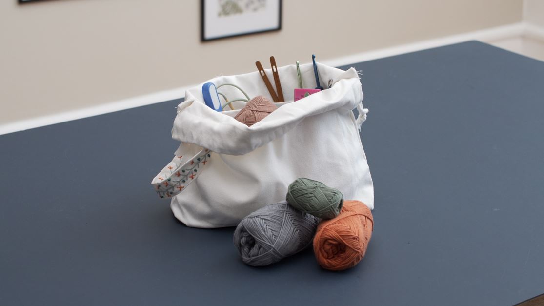 lufthavn Absay uddrag Taske til strikketøj | Lav Deres egen | Søstrene Grene | Søstrene Grene