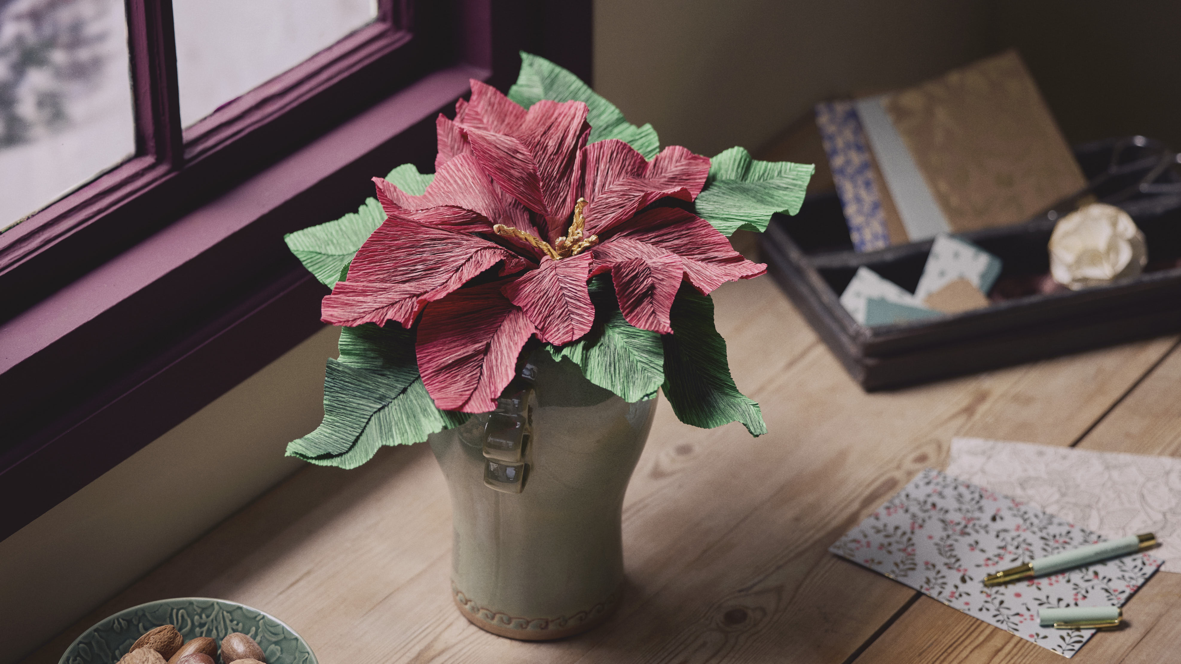 Weihnachtsstern aus Krepppapier | DIY-Projekt | Sstrene Grene