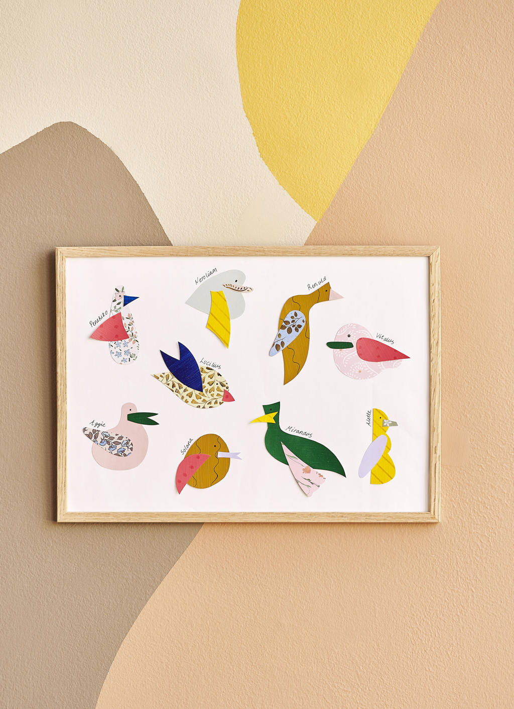 Linocut birds