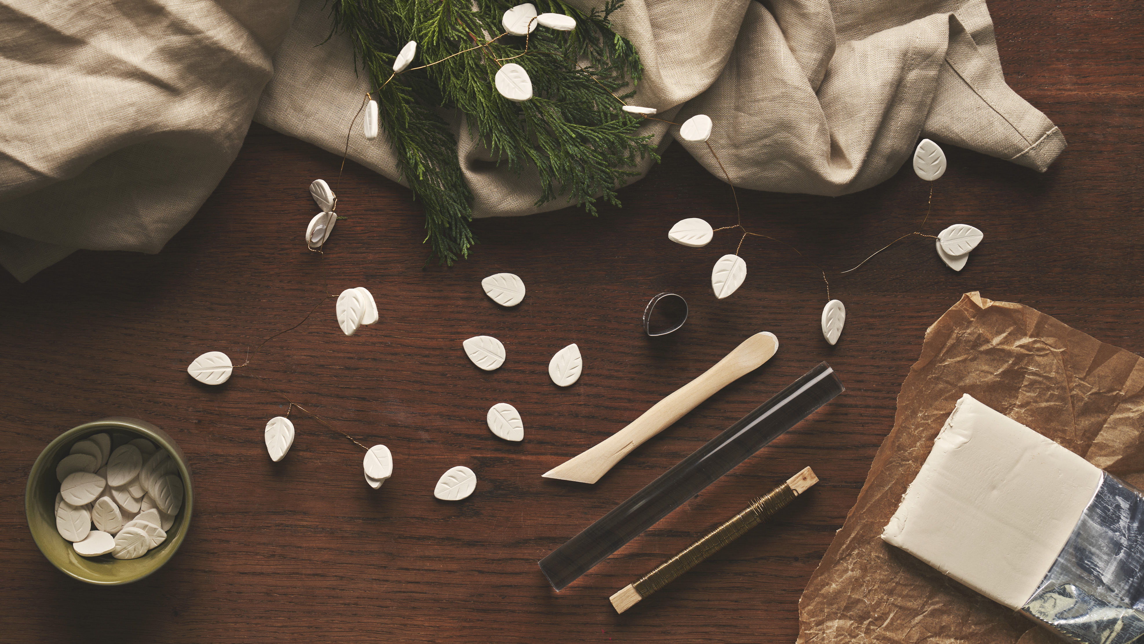 Girlang till julbordet DIYprojekt Søstrene Grene